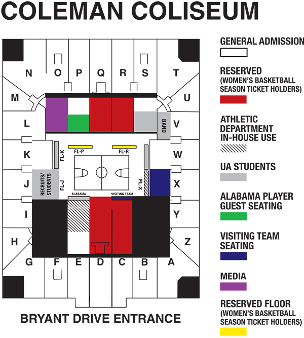 Alabama Football Tickets Seating Chart